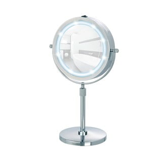Specchio per make-up con illuminazione/con ingrandimento (5x) ø 13,5 cm Lumi – Wenko