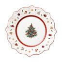 Piatto natalizio in porcellana bianca e rossa, ø 24 cm Toy's Delight - Villeroy&Boch