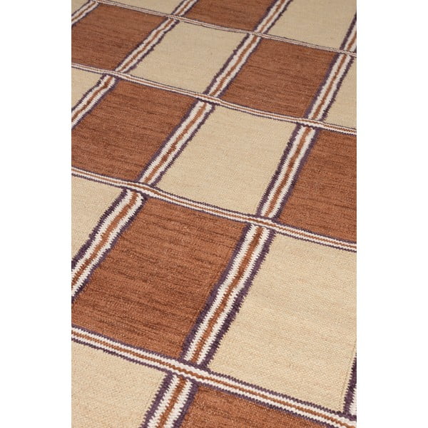 Tappeto color terracotta in cotone 200x300 cm Gambit – Dutchbone-image-2
