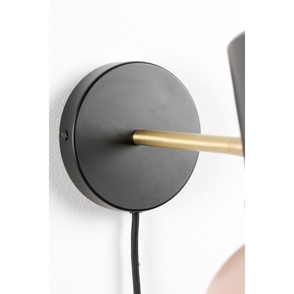 Lampada da parete grigio-rosa Charlie - Zuiver-image-1