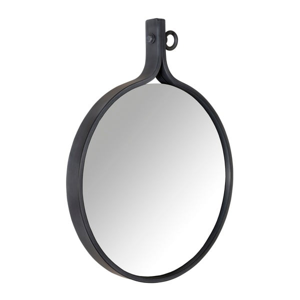 Specchio con cornice nera Attractif, larghezza 60 cm - Dutchbone