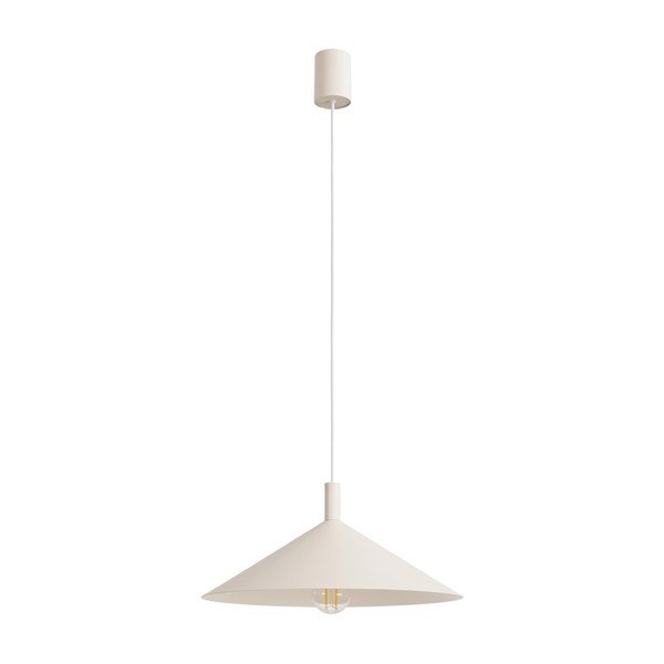 Lampadario beige in acciaio ø 40 cm Zylo – Sollux