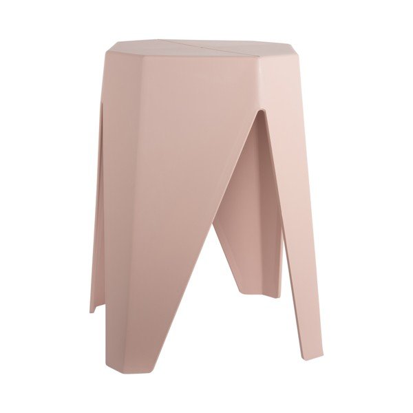 Sgabello rosa chiaro in plastica Cherish – Leitmotiv-image-2