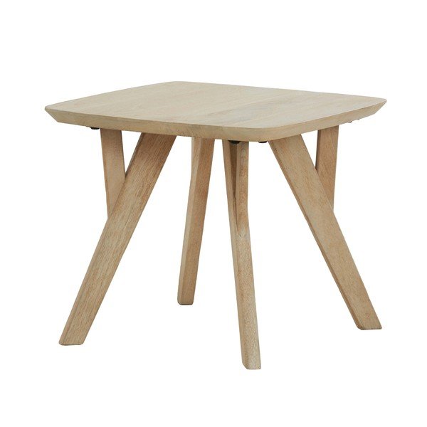 Tavolino in mango massiccio 50x50 cm Quenza – Light & Living