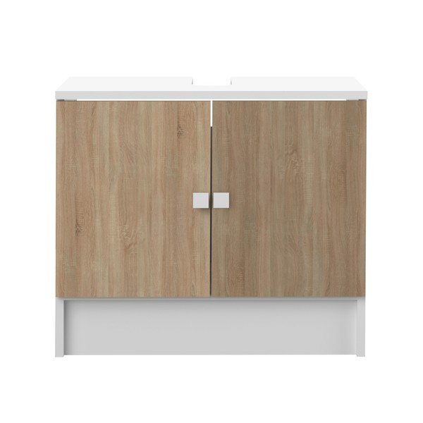 Mobile da bagno sotto il lavabo in legno di quercia Combi - TemaHome
