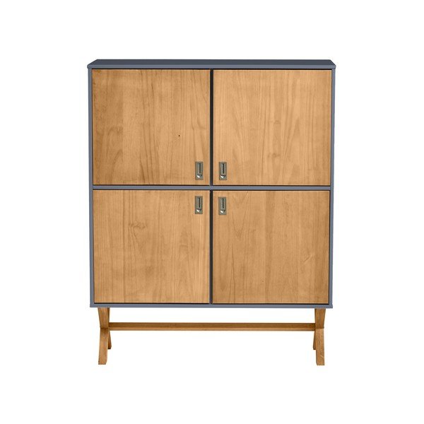 Cassettiera grigio antracite Leidi, 100 x 123 cm - Marckeric-image-4