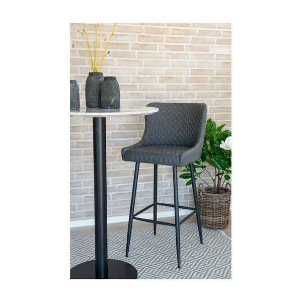 Sgabello da bar grigio scuro 105 cm Dallas - House Nordic-image-4