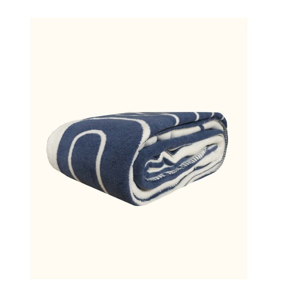 Copriletto singolo bianco e blu scuro 150x200 cm Twin - Oyo Concept-image-2