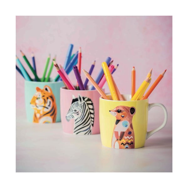 Tazza in porcellana blu Pete Cromer Tiger, 375 ml - Maxwell & Williams-image-3