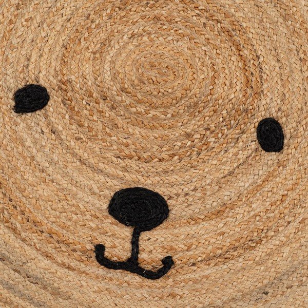 Tappeto per bambini di colore naturale in iuta ø100 cm Chiquillo – Ixia-image-1