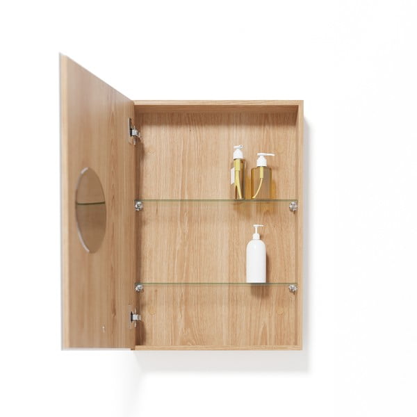 Mobile da bagno a parete in legno di quercia Slimfit - Wireworks