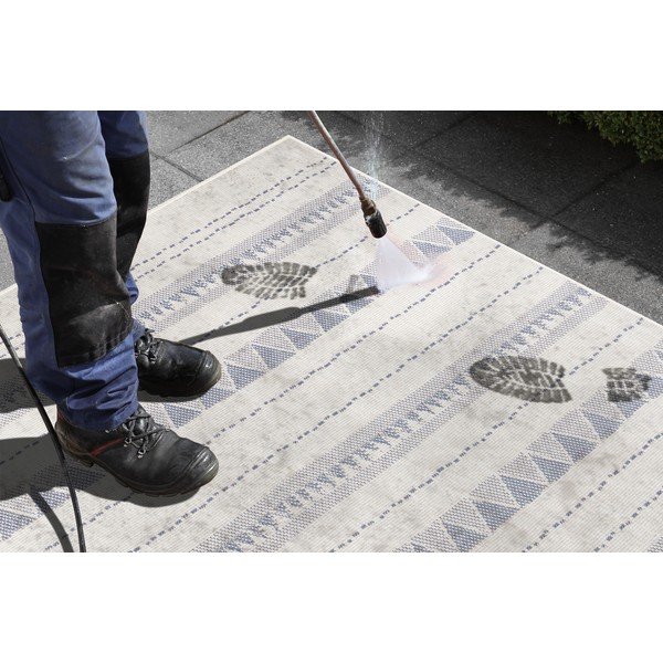 Tappeto da esterno blu e crema , 160 x 230 cm Bahamas - NORTHRUGS-image-1