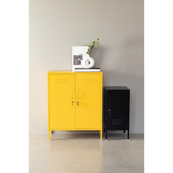 Armadietto rosa chiaro in metallo con chiusura a chiave 35x76x40 cm Cambridge – Yes Everyday-image-1