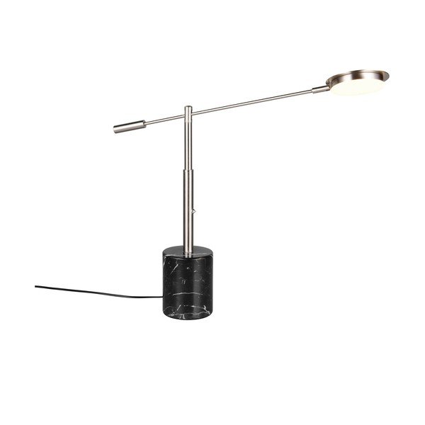 Lampada da tavolo LED nera e argentata (altezza totale 65 cm) Fiore – Trio Select-image-4