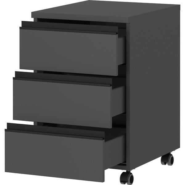 Armadietto color antracite su ruote 40x63x50 cm Bedano – Germania-image-3