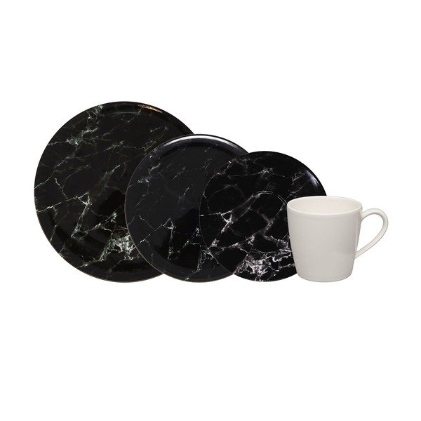 Set di stoviglie in porcellana bianca e nera Villeroy & Boch Marmory 8 pezzi Like Marmory - like | Villeroy & Boch