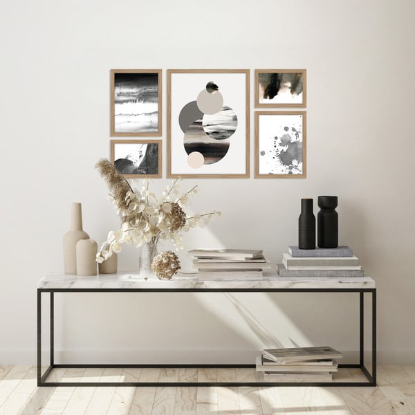 Dipinti in set di 5 pezzi 30x40 cm Planets - Malerifabrikken-image-1