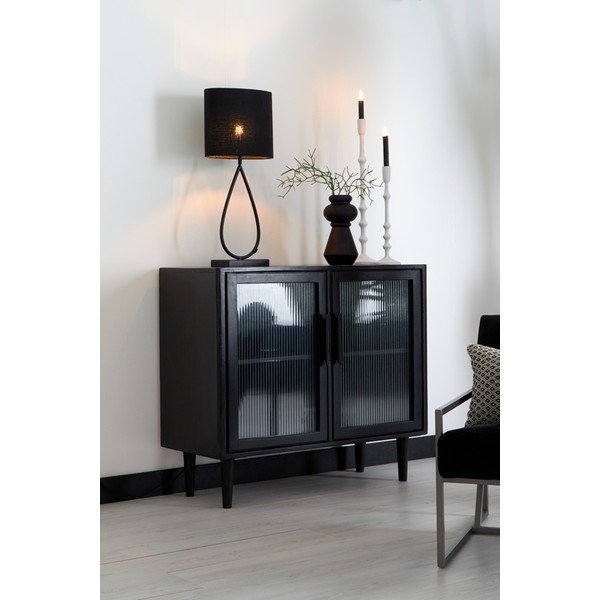 Base della lampada da tavolo in metallo nero opaco 51 cm Tamsu - Light & Living-image-1