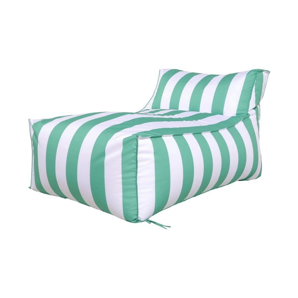Pouf da giardino bianco e verde – Bonami Essentials