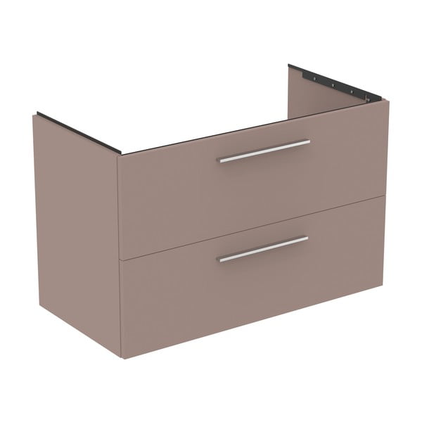 Mobile per lavabo grigio e beige a sospensione 100x63 cm i.Life B - Ideal Standard-image-4