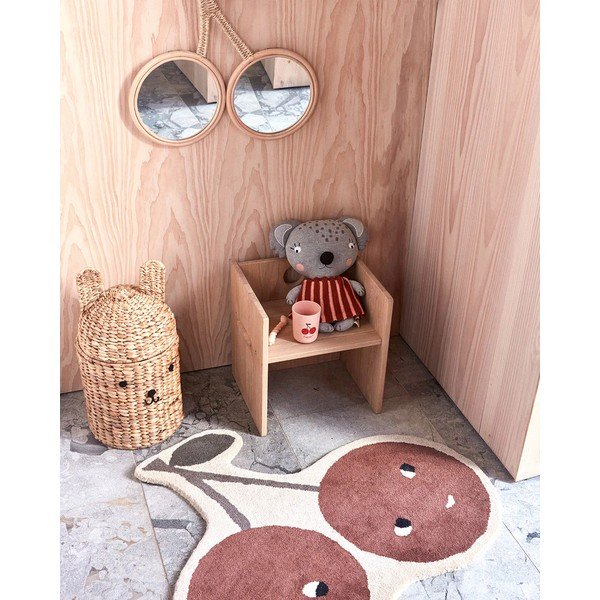 Sedia per bambini di colore naturale in rovere massiccio Arca – OYOY Mini-image-1