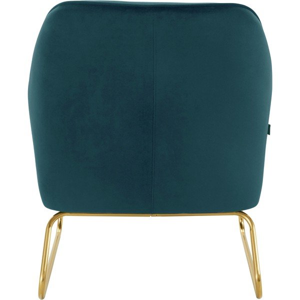 Poltrona in velluto verde e blu Joshua - Støraa-image-3
