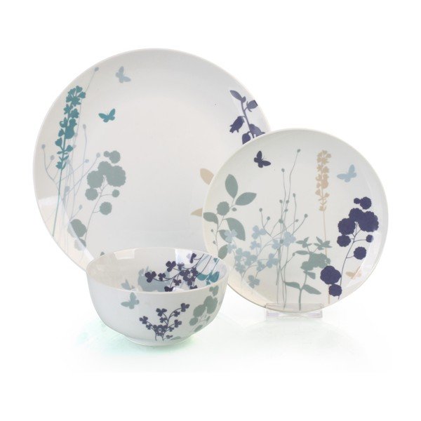 Porcelánová jídelní sada Meadow, 12 ks
