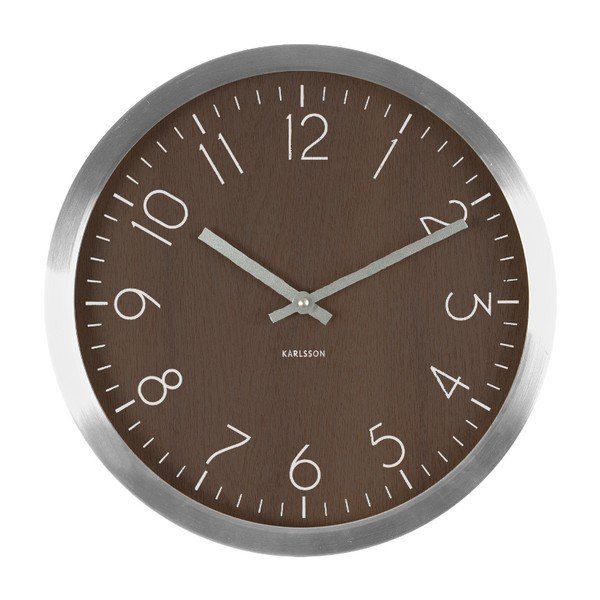 Hnědé hodiny Karlsson Wood Charm