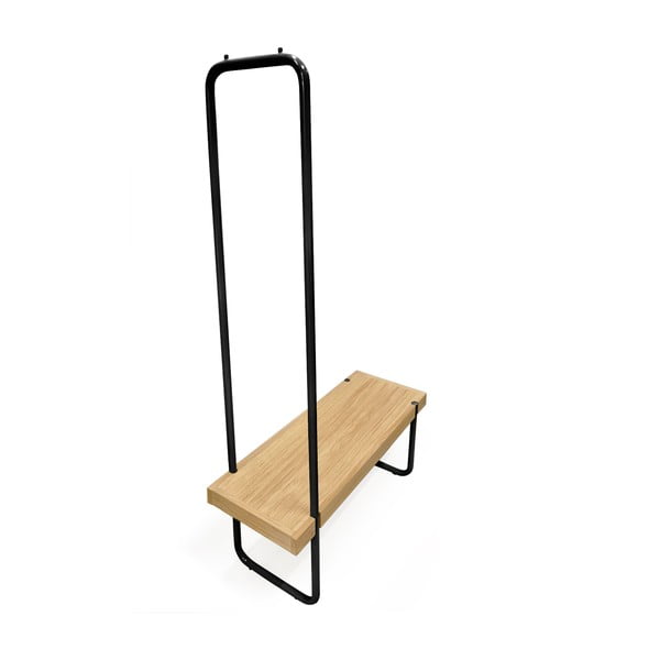 Set di panca e appendiabiti con struttura in acciaio Ben - Woodman-image-2