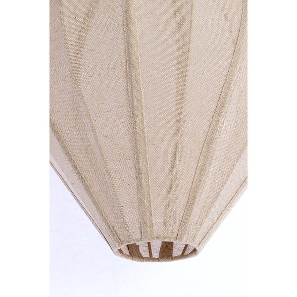 Lampadario di colore naturale con paralume in tessuto Pasto – Light & Living-image-4