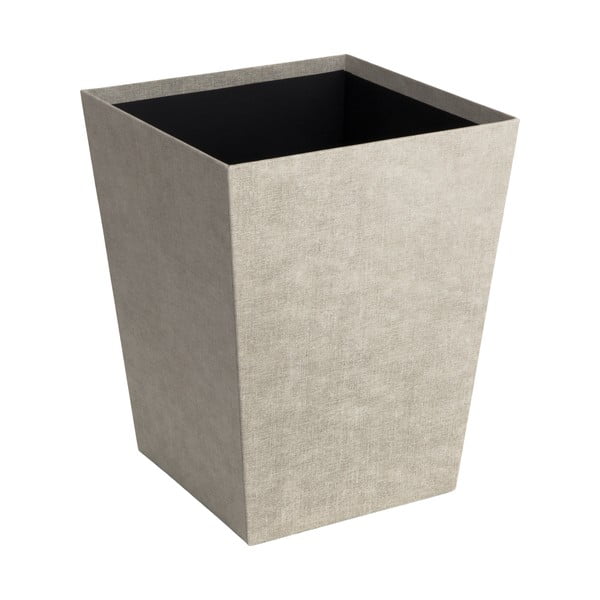 Cestino per la spazzatura beige Sofia Canvas Paper Laminate – Bigso-image-3