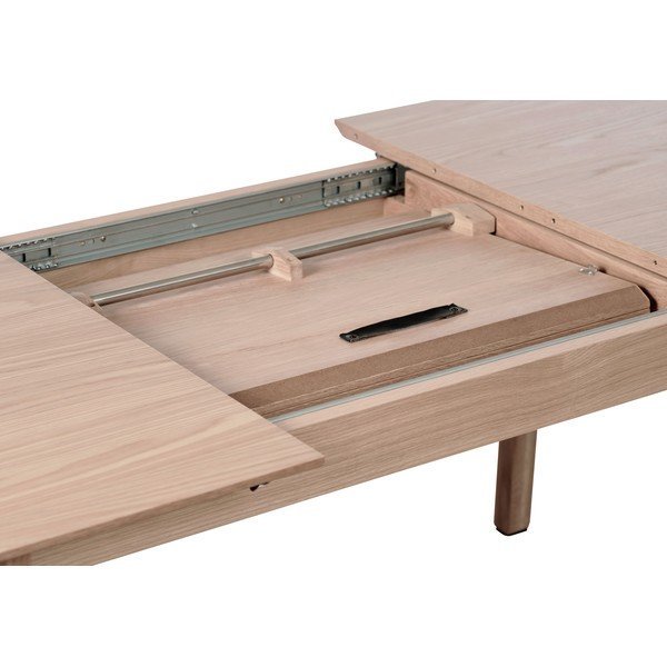 Tavolo da pranzo con effetto rovere allungabile con estensione 95x190 cm Bari – Unique Furniture-image-2