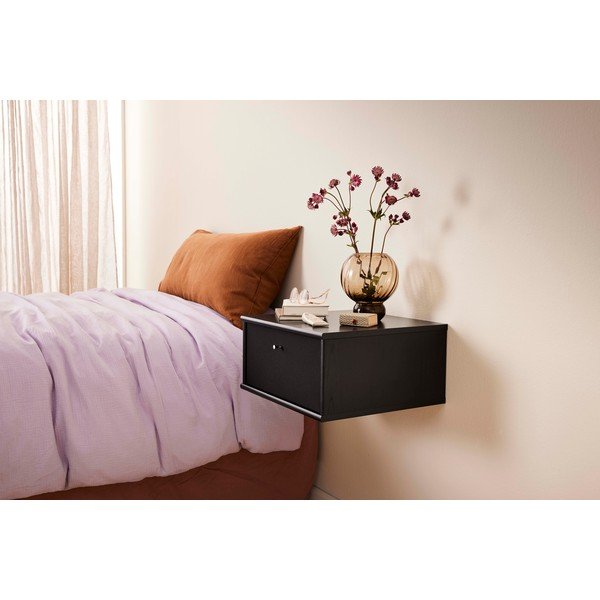 Comodino nero sospeso Mistral - Hammel Furniture-image-1