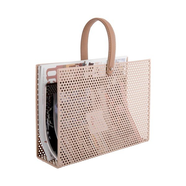 Portariviste in metallo marrone sabbia Perky Perky Mesh - PT LIVING