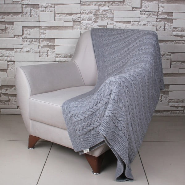 Copriletto grigio scuro Tufalo, 130 x 170 cm - Homemania Decor