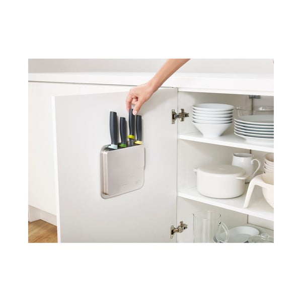 Set di 4 coltelli con supporto in acciaio inox DoorStore™ - Joseph Joseph-image-3