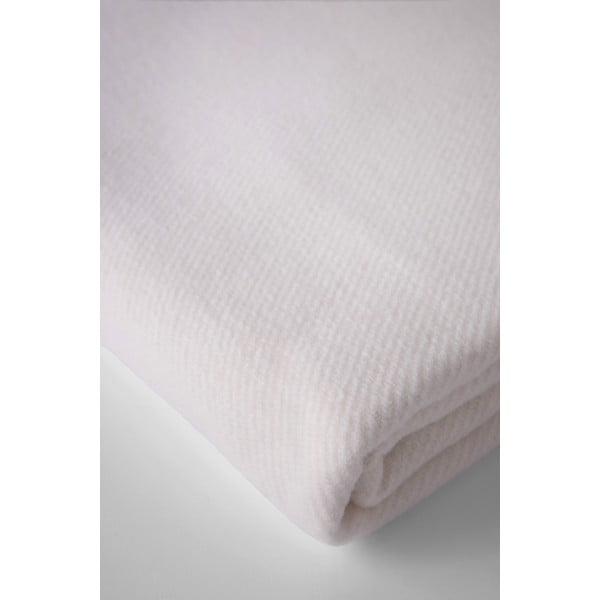 Plaid crema con basi di cotone, 140 x 180 cm Plain - Euromant-image-1