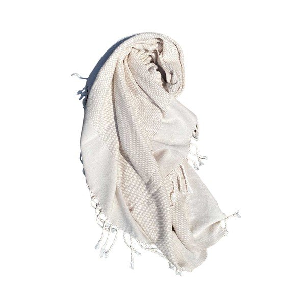 Telo mare beige in cotone 90x175 cm Retro – Foutastic-image-4