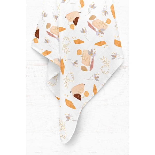 Coperta per bambini bianca in mussola 75x100 cm Boho – Mijolnir-image-2