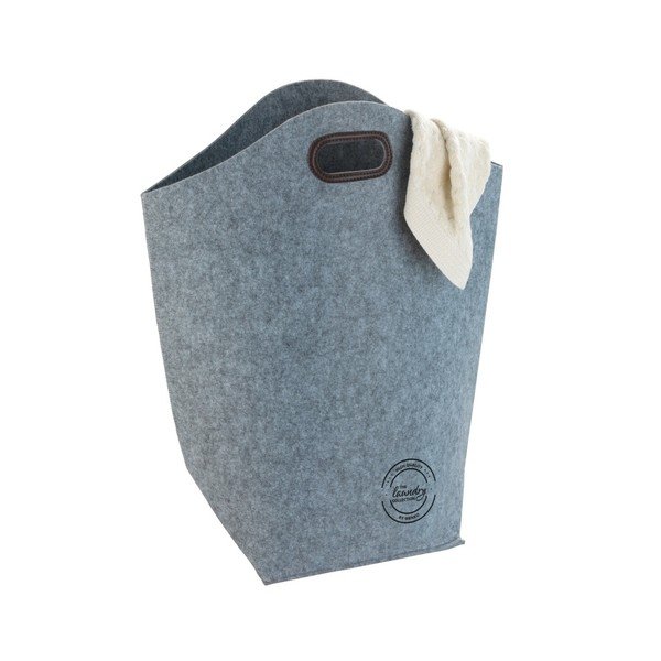 Cesto portabiancheria grigio in feltro, 42 l - Wenko