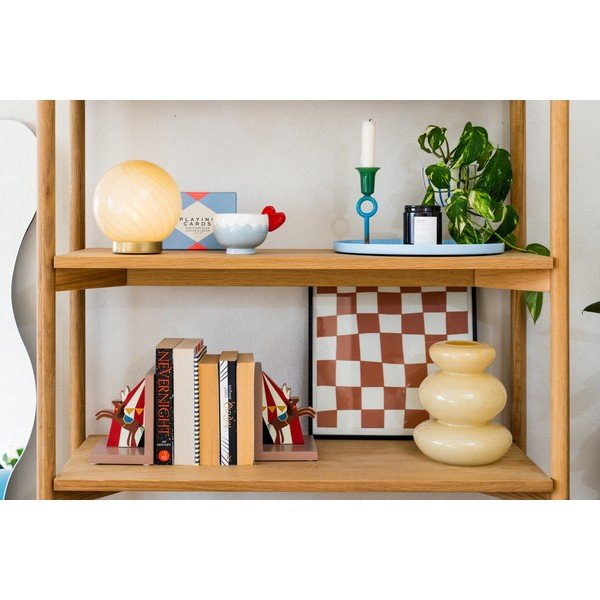 Lampada da tavolo giallo chiaro con paralume in vetro (altezza totale 17 cm) Summer Globe – Leitmotiv-image-1