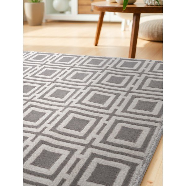 Passatoia grigia/color crema 80x240 cm Perles Howlite – Elle Decoration-image-3