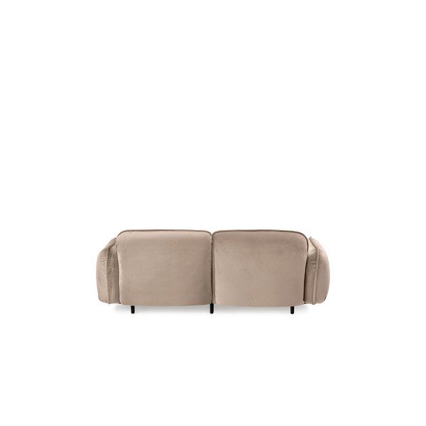 Divano in velluto beige 188 cm Bean - EMKO-image-4