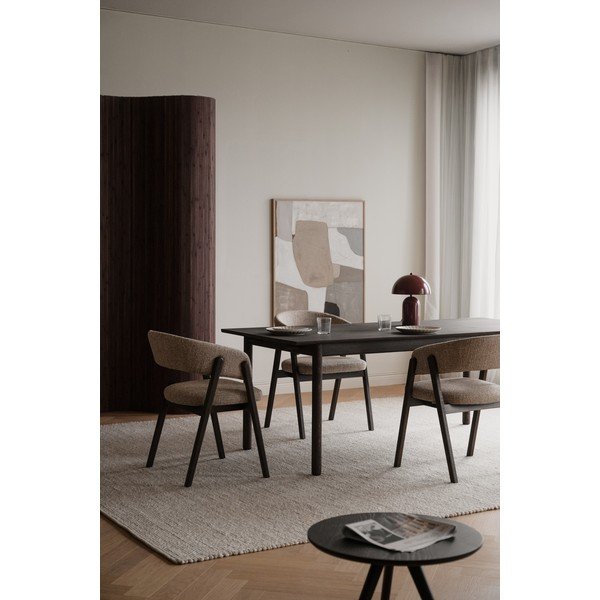 Tavolo da pranzo in rovere massiccio allungabile 90x205 cm Derrymore – Rowico-image-1