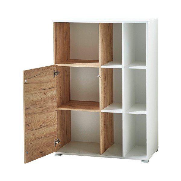 Libreria bianca in rovere 85x120 cm Lioni - Germania-image-3