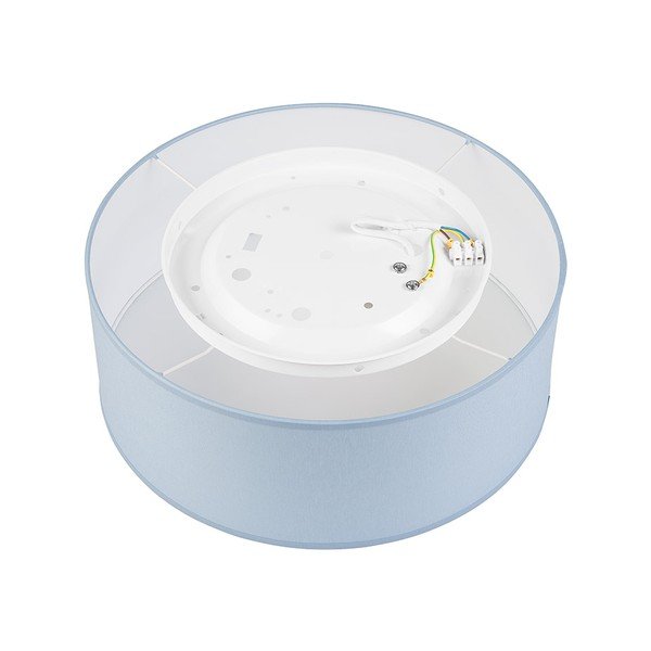 Lampada da soffitto blu con paralume in tessuto ø 35 cm Vivian - LAMKUR-image-2