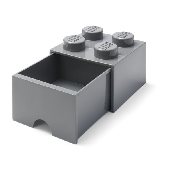 Contenitore per bambini grigio scuro con cassetto - LEGO®-image-4