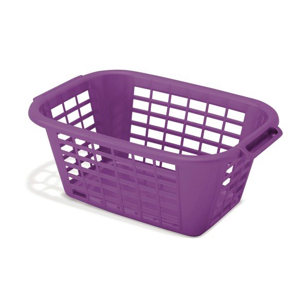 Fialový koš na prádlo Addis Rect Laundry Basket, 40 l