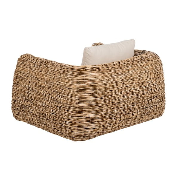 Poltrona in rattan bianca - Ixia-image-3