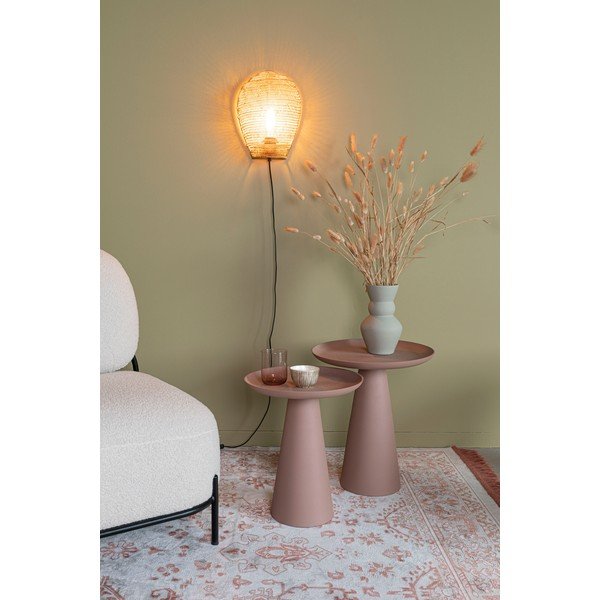 Tavolino rotondo in metallo ø 34,5 cm Ringar – White Label-image-1